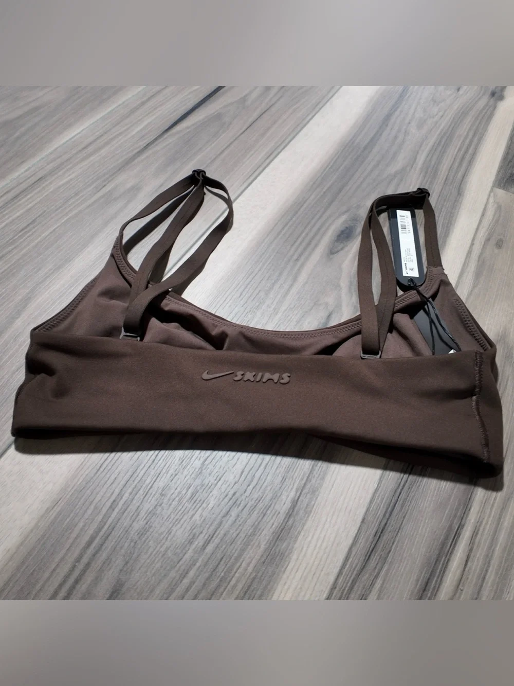SKIMS Brown Scoop Back Sports Bra